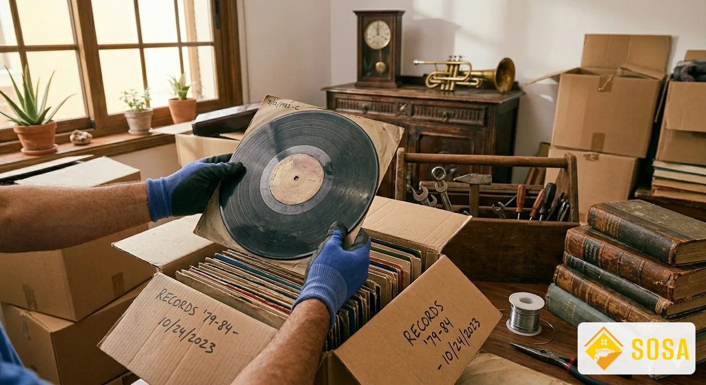 Evaluación de vinilos y productos de segunda mano para compra en Gran Canaria