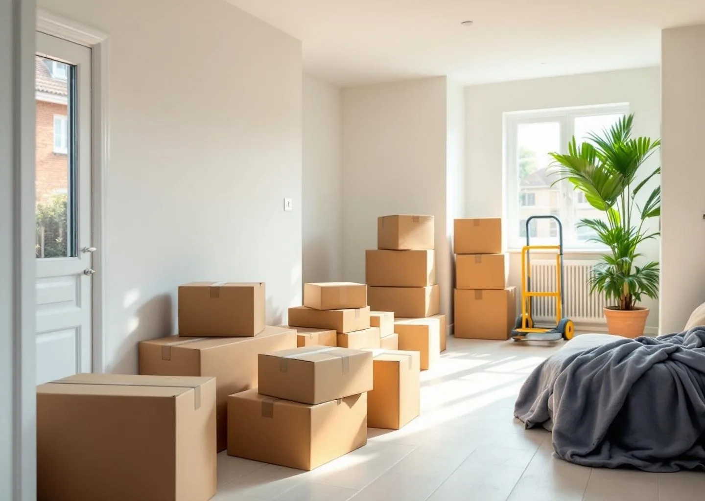 Interior de vivienda durante servicio profesional de vaciado de pisos en Moya, Gran Canaria